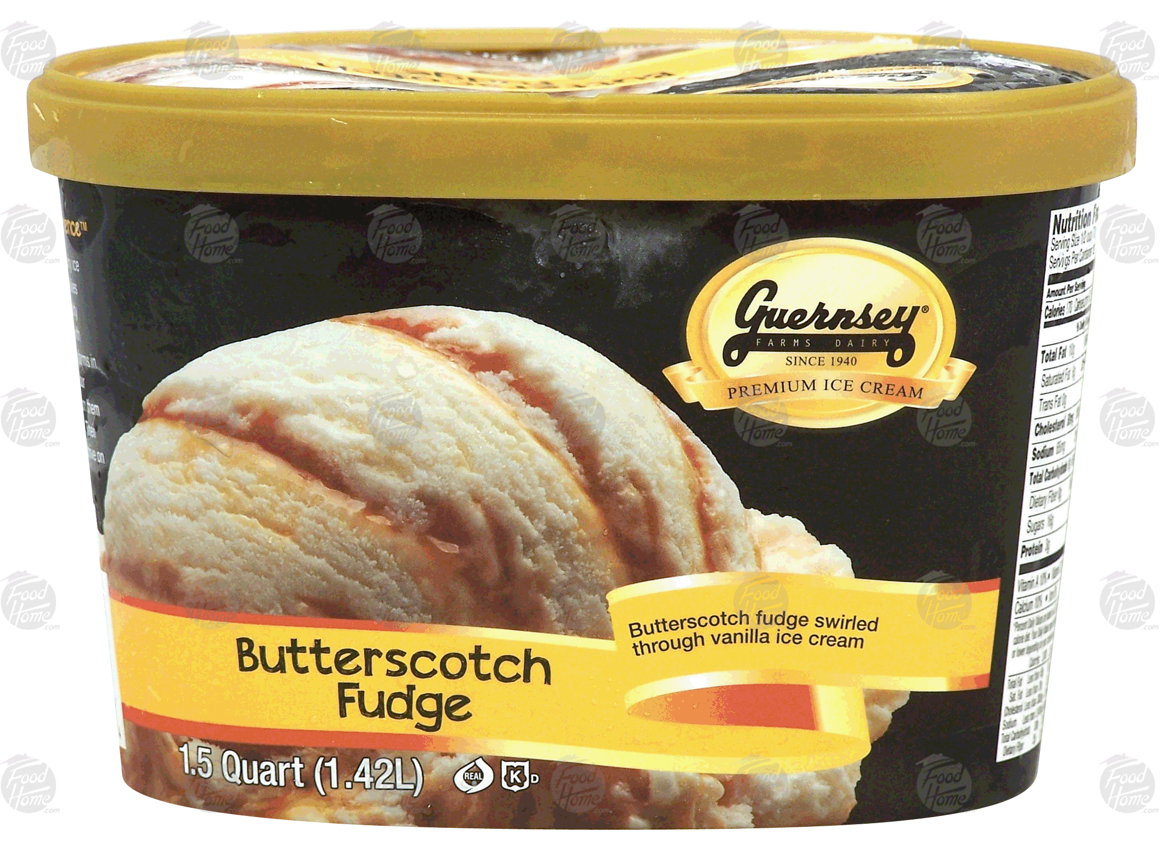 Guernsey  butterscotch fudge ice cream Full-Size Picture